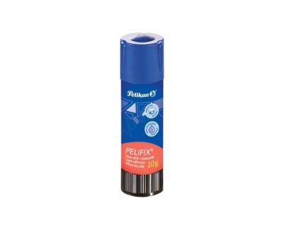 Pelikan Pelifix Pegamento en Barra de 20g - sin Disolventes - Lavable con Agua Fria - Color Blanco