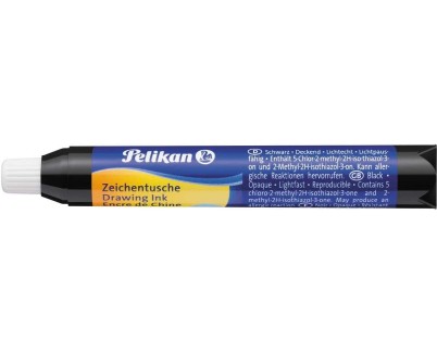 Pelikan Pipeta de Tinta China 9ml - Ideal para Dibujo y Caligrafia - Resistente al Agua - Secado Rapido - Color Negro