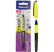 Pelikan Roller Erase 2.0 Boligrafo - Empuñadura Ergonomica Antifatiga - Duracion Larga de la Tinta - Cuerpo del Mismo Color de Escritura - Color Negro