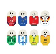Pelikan Squeezy Sports Goma de Borrar - Tematica de la Copa Mundial de la Fifa 2026 - Colores Surtidos