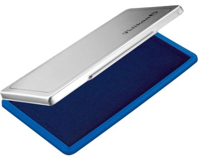 Pelikan Tampon Pelikan N.1 9x16cm - Ideal para Sellos de Tama&ntilde;o Peque&ntilde;o - Tinta de Alta Calidad - Facil de Recargar - Color Azul