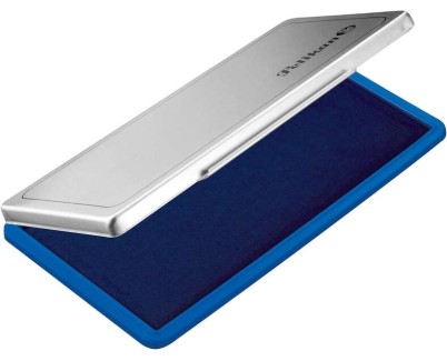 Pelikan Tampon Pelikan N.1 9x16cm - Ideal para Sellos de Tama&ntilde;o Peque&ntilde;o - Tinta de Alta Calidad - Facil de Recargar - Color Azul