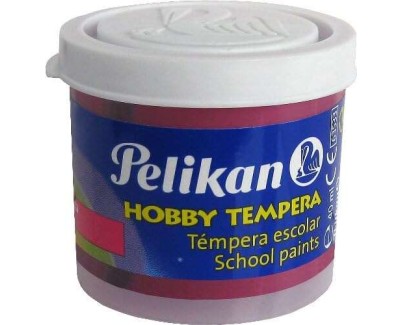 Pelikan Tempera Escolar Frasco 40ml - Facil de Usar - Ideal para Actividades Escolares - Color Magenta