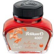 Pelikan Tinta 4001 No.78 - Frasco 30ml - Frasco de 30ml - Asegura el Perfecto Funcionamiento de la Estilografica - Color Rojo