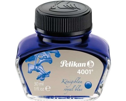 Pelikan Tinta 4001 No.78 - Frasco 30ml - Tinta de Alta Calidad - Frasco de 30ml - para Estilograficas - Color Azul Real