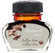 Pelikan Tinta 4001 No.78 - Frasco 30ml - Tintero de 30ml - Asegura el Perfecto Funcionamiento de la Estilografica - Color Pardo