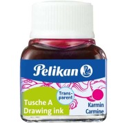 Pelikan Tinta China 523 10ml N.2 - Botella de 10ml - Ideal para Dibujo y Caligrafia - Color Carmin