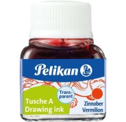 Pelikan Tinta China 523 10ml N.3 - Botella de 10ml - Ideal para Dibujo y Caligrafia - Color Bermellon
