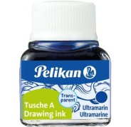 Pelikan Tinta China 523 10ml N.9 - 10ml - Resistente al Agua - Ideal para Dibujo y Caligrafia - Color Azul Ultramar