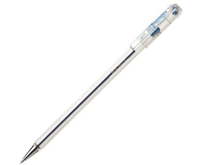 Pentel SuperB Boligrafo de Bola - Punta Fina 0.7mm - Trazo 0.35mm - Tinta con Base de Aceite - Color Azul