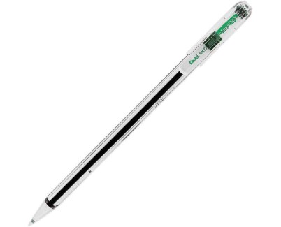 Pentel SuperB Boligrafo de Bola - Punta Fina 0.7mm - Trazo 0.35mm - Tinta con Base de Aceite - Color Verde