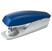 Petrus 210 Grapadora - Hasta 25 Hojas - Extraegrapas Integrado - Grapado Abierto, Cerrado y Clavado - Color Azul