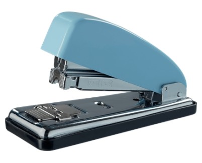 Petrus 226 Edicion Retro Grapadora Metalica - Hasta 30 Hojas - Grapado Cerrado, Abierto y Clavado - Color Fondant Blue