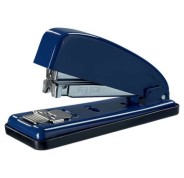 Petrus 226 Grapadora Metalica + Caja de 200 Grapas - Hasta 30 Hojas - Grapado Cerrado, Abierto y Clavado - Color Azul