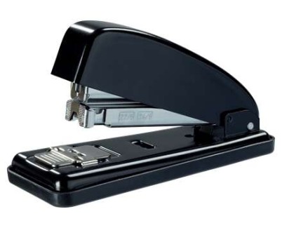Petrus 226 Grapadora Metalica + Caja de 200 Grapas - Hasta 30 Hojas - Grapado Cerrado, Abierto y Clavado - Color Negro