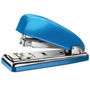 Petrus 226 WOW Grapadora Metalica + Caja de 200 Grapas - Hasta 30 Hojas - Grapado Cerrado, Abierto y Clavado - Color Azul Metalizado