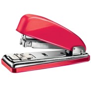Petrus 226 WOW Grapadora Metalica + Caja de 200 Grapas - Hasta 30 Hojas - Grapado Cerrado, Abierto y Clavado - Color Rojo Metalizado