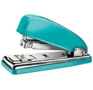 Petrus 226 WOW Grapadora Metalica + Caja de 200 Grapas - Hasta 30 Hojas - Grapado Cerrado, Abierto y Clavado - Color Turquesa Metalizado