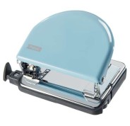 Petrus 52 Retro Taladro Perforador Metalico - Hasta 20 Hojas - Marcas de Formato - Facil Vaciado - Punzones 5.5mm - Color  Fondant Blue