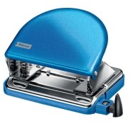 Petrus 52 WOW Taladro Perforador Clasico Metalico - Hasta 20 Hojas - Marcas de Formato - Facil Vaciado - Punzones 5.5mm - Color Azul