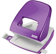 Petrus 62 Taladro Perforador - Hasta 30 Hojas - Marcas de Formato - Punzones 5.5mm - Color Violeta Metalizado