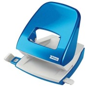 Petrus 62 WOW Taladro Perforador - Hasta 30 Hojas - Marcas de Formato - Punzones 5.5mm - Color Azul