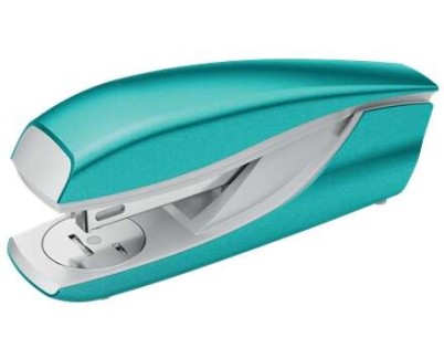 Petrus 635 WOW Grapadora Metalica + Caja de 200 Grapas - Hasta 30 Hojas - Extraegrapas Integrado - Grapado Cerrado, Abierto y Clavado - Color Turquesa Metalizado