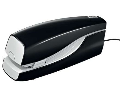 Petrus E-120 Contactless Grapadora Electrica - Hasta 20 Hojas - Grapado Plano - Utiliza Grapas 22/6-24/6-26/6 - Color Negro