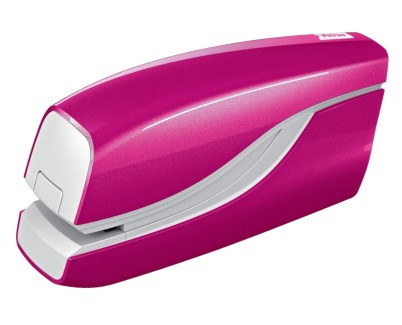 Petrus WOW E-310 Contactless Grapadora Electrica - Hasta 10 Hojas - Grapado Cerrado - Utiliza Grapas Petrus N&ordm;10 - Color Fucsia Metalizado