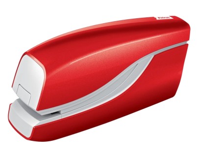 Petrus WOW E-310 Contactless Grapadora Electrica - Hasta 10 Hojas - Grapado Cerrado - Utiliza Grapas Petrus N&ordm;10 - Color Rojo Metalizado