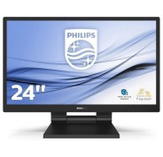 Philips 242B9T/00 Monitor 23.8\" LED IPS FullHD 75Hz Tactil - Respuesta 5ms - Altavoces 4W - HDMI, DVI, VGA, Displayport, USB - VESA 100x100mm - Color Negro