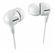 Philips Auriculares Intraurales con Cable - Jack 3.5mm - Microfono Integrado - Aislamiento Pasivo del Ruido - Boton Multifuncion - Color Blanco