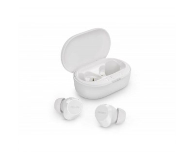 Philips Auriculares Intraurales Inalambricos - Bluetooth 5.3 - Autonomia hasta 18h - TWS - IPX4 - Microfono Integrado - Conector USB-C - Alcance 10m - Color Blanco