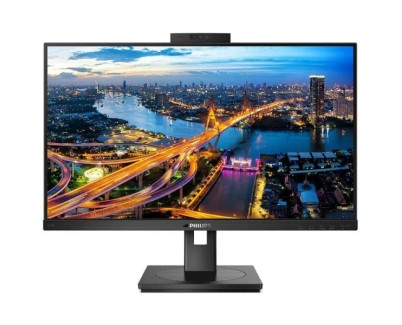 Philips B Line 242B1H Monitor 23.8\" LED IPS FullHD 75Hz - Respuesta 4ms - Altavoces 4W - HDMI, DVI, VGA, USB - Webcam - VESA 100x100mm - Color Negro
