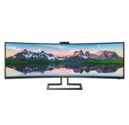 Philips P Line SuperWide 499P9H/00 Monitor 49\" LED Curvo DWQHD 70Hz - Respuesta 5ms - Altavoces 10W - Ajustable en Altura, Giratorio e Inclinable - 32:9 - HDMI, DisplayPort, USB-C - VESA 100x100mm