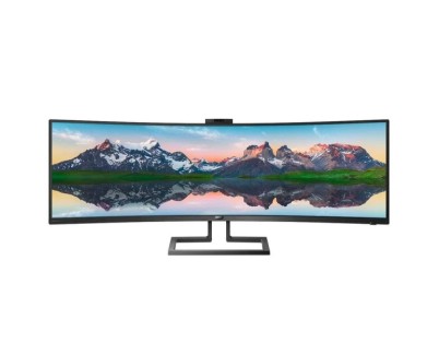 Philips P Line SuperWide 499P9H/00 Monitor 49\" LED Curvo DWQHD 70Hz - Respuesta 5ms - Altavoces 10W - Ajustable en Altura, Giratorio e Inclinable - 32:9 - HDMI, DisplayPort, USB-C - VESA 100x100mm