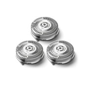 Philips Pack de 3 Cabezales de Recambio para Afeitadoras Serie 5000 - Cuchillas Autoafilables - Seguimiento de Contornos - Color Acero