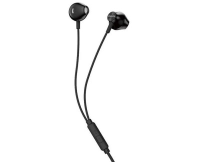 Philips TAUE101 Auriculares In?Ear con Microfono - Sonido de Graves Bass Sound - Controladores 14.2mm con Iman Neodimio - Frecuencia 20Hz?20kHz - Sensibilidad 106dB - Cable 1.2m con Jack 3.5mm - Color Negro