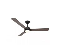 Philips Velyx Ceiling Ventilador de Techo con Luz LED Hasta 6500K - Aspas Fijas - 32W Ventilador + 24W Luz - Mando a Distancia - Color Negro/Madera