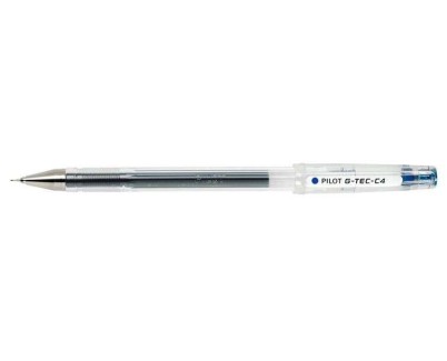 Pilot Boligrafo de Gel G-Tec C4 - Extra Fino - Recargable - Punta de Bola 0.4mm - Trazo 0.2mm - Color Azul