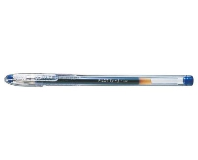 Pilot Boligrafo de Gel G1 - Recargable - Punta de Bola 0.5mm - Trazo 0.3mm - Cuerpo Transparente - Color Azul