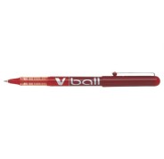 Pilot Boligrafo de tinta liquida V Ball 05 Rollerball - Punta de bola redonda 0.5mm - Trazo 0.3mm - Color Rojo