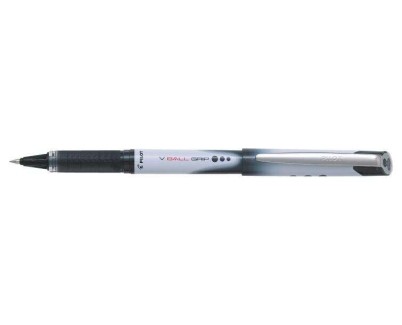 Pilot Boligrafo de Tinta Liquida V Ball Grip 05 - Punta de Bola Conica 0.5mm - Trazo 0.3mm - Grip de Goma - Color Negro