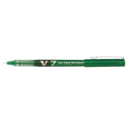Pilot Boligrafo de tinta liquida V7 HI-Tecpoint Rollerball - Punta fina de aguja 0.7mm - Trazo 0.5mm - Color Verde