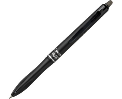 Pilot Frixion Ball Plus Boligrafo Borrable - Punta de 0.7mm y Trazo de 0.35mm - Recargables - 80% de Plastico Reclclado - Color Negro