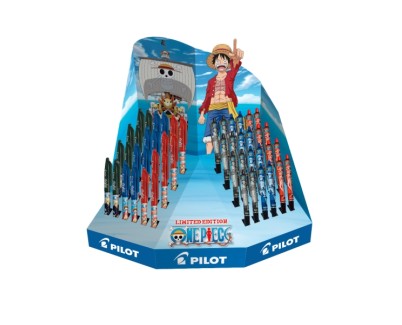 Pilot One Piece Expositor de 24 Boligrafos Frixion Ball + 24 Boligrafos Frixion Ball Plus - Borrables - Recargables - Colores Surtidos