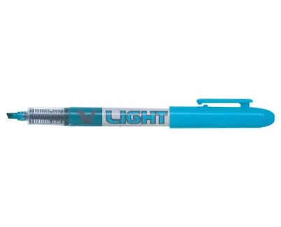 Pilot Rotulador Marcador V-Light - Punta Biselada 3.60mm - Trazo de 3.30mm - Color Azul