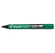 Pilot Rotulador Permanente 100 - Punta Fina de Bala 4,5mm - Trazo 1mm - Color Verde Pilot Rotulador Permanente 100 - Punta Fina de Bala 4,5mm - Trazo 1mm - Color Verde