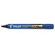 Pilot Rotulador Permanente 400 - Punta Biselada 4,5mm - Trazo 4mm - Color Azul