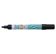 Pilot Super Color Rotulador Permanente Multisuperficie - Punta Fina de Fibra Conica - Tinta Base Alcohol Libre de Xileno - Cuerpo Metalico - Color Negro